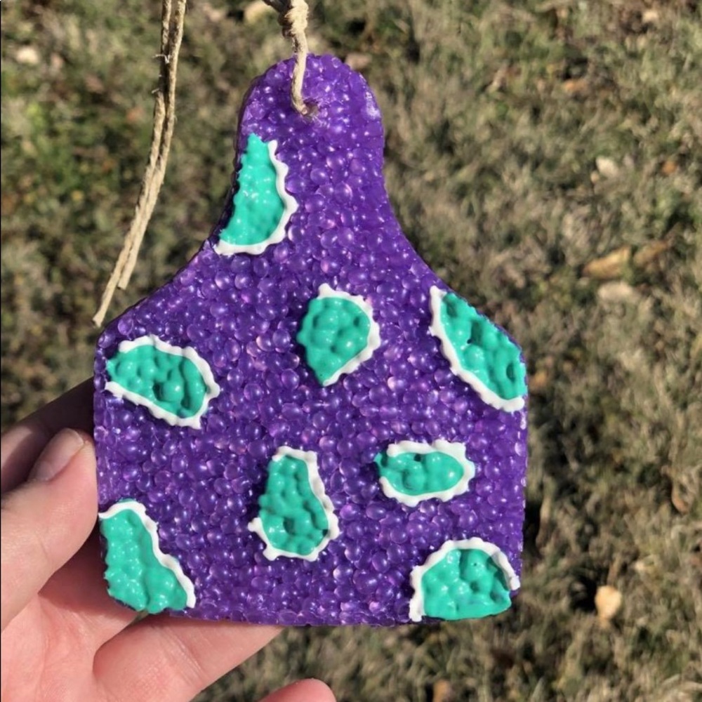 Cattle Tag Car Freshie